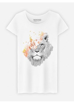 WOOOP Koszulka &quot;If I Roar&quot; w kolorze białym ze sklepu Limango Polska w kategorii Bluzki damskie - zdjęcie 165096245