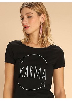 WOOOP Koszulka &quot;Karma&quot; w kolorze czarnym ze sklepu Limango Polska w kategorii Bluzki damskie - zdjęcie 165096249
