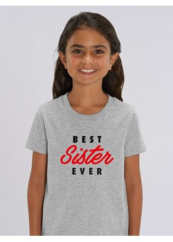 WOOOP Koszulka &quot;Best sister ever&quot; w kolorze szarym ze sklepu Limango Polska w kategorii Bluzki dziewczęce - zdjęcie 165096395