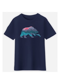 WOOOP Koszulka &quot;Bear country&quot; w kolorze granatowym ze sklepu Limango Polska w kategorii T-shirty chłopięce - zdjęcie 165096396