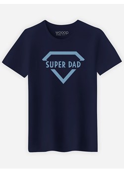 WOOOP Koszulka &quot;Super Dad&quot; w kolorze granatowym ze sklepu Limango Polska w kategorii T-shirty męskie - zdjęcie 165096399