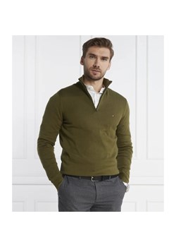 Tommy Hilfiger Sweter ZIP MOCK | Regular Fit | z dodatkiem kaszmiru ze sklepu Gomez Fashion Store w kategorii Swetry męskie - zdjęcie 165098288