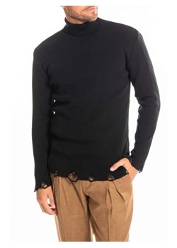 Takeshy Kurosawa Sweter "Breaks" | 83450 | Dolcevita Breaks | Mężczyzna | Czarny ze sklepu ubierzsie.com w kategorii Swetry męskie - zdjęcie 165100458