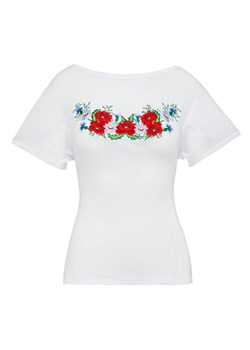 Damska bluzka z krótkim rękawem ze sklepu JK-Collection w kategorii Bluzki damskie - zdjęcie 165103279