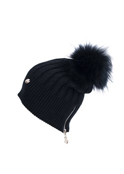 Czapka Fashion fur ze sklepu JK-Collection w kategorii Czapki zimowe damskie - zdjęcie 165107816
