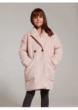 Reserved - Płaszcz z wełną - beżowy ze sklepu Reserved w kategorii Płaszcze dziewczęce - zdjęcie 165140337