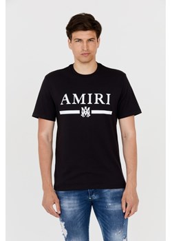 AMIRI T-shirt męski czarny z podkreślonym logo, Wybierz rozmiar S ze sklepu outfit.pl w kategorii T-shirty męskie - zdjęcie 165140546