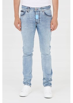PHILIPP PLEIN Jasne męskie jeansy Straight Cut, Wybierz rozmiar 32 ze sklepu outfit.pl w kategorii Jeansy męskie - zdjęcie 165142946