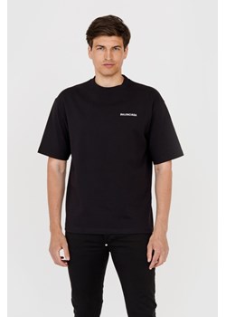 BALENCIAGA Czarny t-shirt z logo na plecach, Wybierz rozmiar M ze sklepu outfit.pl w kategorii T-shirty męskie - zdjęcie 165143098