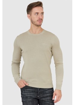 AERONAUTICA MILITARE Beżowy sweter męski, Wybierz rozmiar XL ze sklepu outfit.pl w kategorii Swetry męskie - zdjęcie 165143127