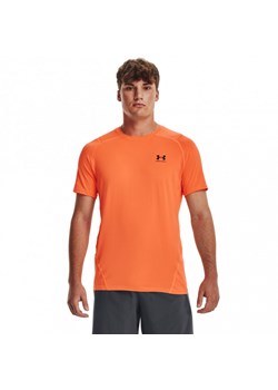 Męska koszulka treningowa UNDER ARMOUR UA HG Armour Fitted SS - pomarańczowa ze sklepu Sportstylestory.com w kategorii T-shirty męskie - zdjęcie 165143398