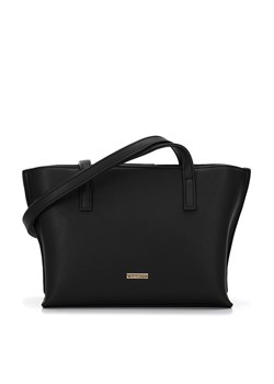 Torebka shopperka z ekoskóry trzykomorowa mała czarna ze sklepu WITTCHEN w kategorii Torby Shopper bag - zdjęcie 165151987