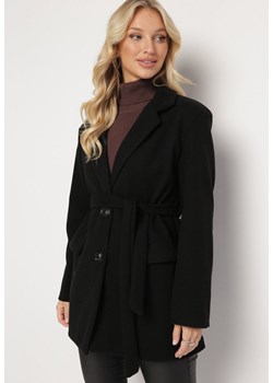 Czarny Płaszcz Jumorla ze sklepu Born2be Odzież w kategorii Płaszcze damskie - zdjęcie 165152425