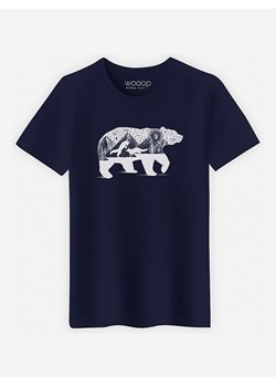 WOOOP Koszulka &quot;Bear and Foxes&quot; w kolorze granatowym ze sklepu Limango Polska w kategorii T-shirty męskie - zdjęcie 165153735