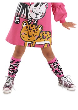 Denokids Ocieplacze &quot;Leopard&quot; w kolorze różowym ze sklepu Limango Polska w kategorii Skarpetki dziecięce - zdjęcie 165155229