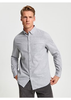 Sinsay - Koszula slim - szary ze sklepu Sinsay w kategorii Koszule męskie - zdjęcie 165157898