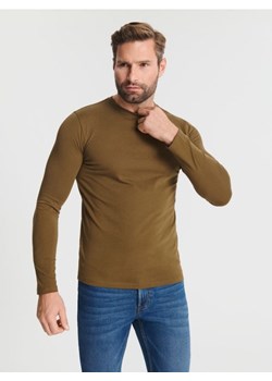 Sinsay - Koszulka z długimi rękawami - beżowy ze sklepu Sinsay w kategorii T-shirty męskie - zdjęcie 165157899
