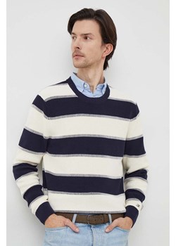 Tommy Hilfiger sweter bawełniany kolor granatowy MW0MW33517 ze sklepu ANSWEAR.com w kategorii Swetry męskie - zdjęcie 165161098