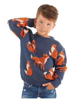 Denokids Sweter &quot;Fox&quot; w kolorze granatowym ze sklepu Limango Polska w kategorii Swetry chłopięce - zdjęcie 165168625