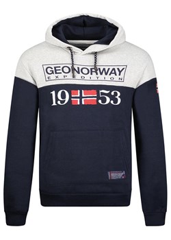 Geographical Norway Bluza &quot;Greg&quot; w kolorze granatowo-szarym ze sklepu Limango Polska w kategorii Bluzy męskie - zdjęcie 165168646