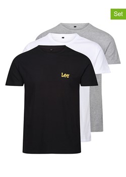 LEE Underwear Koszulki (3 szt.) &quot;Larkin&quot; w kolorze szarym, czarnym i białym ze sklepu Limango Polska w kategorii T-shirty męskie - zdjęcie 165168738