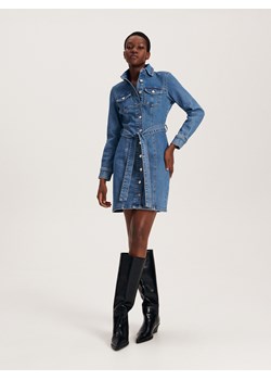 Reserved - Jeansowa sukienka mini - niebieski ze sklepu Reserved w kategorii Sukienki - zdjęcie 165177258