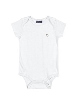 Gładkie bawełniane body niemowlęce z krótkim rękawem ze sklepu 5.10.15 w kategorii Body niemowlęce - zdjęcie 165178799