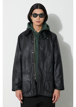 Barbour kurtka bawełniana Beaufort Wax Jacket kolor czarny przejściowa MWX0017 ze sklepu PRM w kategorii Kurtki męskie - zdjęcie 165207729