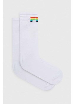 Fila skarpetki 2-pack Pride męskie kolor biały ze sklepu ANSWEAR.com w kategorii Skarpetki męskie - zdjęcie 165210455