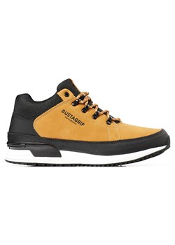 Skórzane buty męskie sneakersy żółte Cruiser Bustagrip ze sklepu ButyModne.pl w kategorii Buty sportowe męskie - zdjęcie 165213317