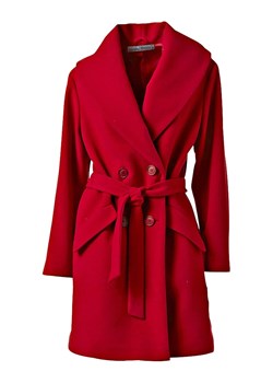Heine Wełniany płaszcz w kolorze czerwonym ze sklepu Limango Polska w kategorii Płaszcze damskie - zdjęcie 165220037