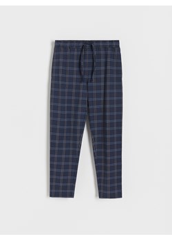 Reserved - Spodnie piżamowe w kratę - granatowy ze sklepu Reserved w kategorii Piżamy męskie - zdjęcie 165228576