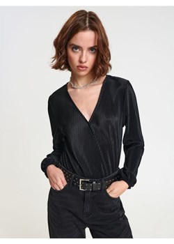 Sinsay - Body z długim rękawem - czarny ze sklepu Sinsay w kategorii Bluzki damskie - zdjęcie 165229045