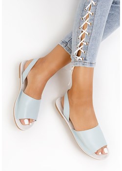 Niebieskie sandały damskie skórzane Mellesa ze sklepu Zapatos w kategorii Sandały damskie - zdjęcie 165297305