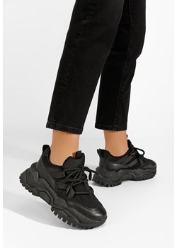 Czarne sneakersy damskie Nathira ze sklepu Zapatos w kategorii Buty sportowe damskie - zdjęcie 165297687
