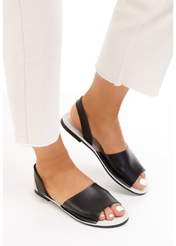 Czarne sandały skórzane Mellesa ze sklepu Zapatos w kategorii Sandały damskie - zdjęcie 165298406