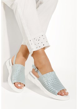 Niebieski sandały damskie Cardia ze sklepu Zapatos w kategorii Sandały damskie - zdjęcie 165298579