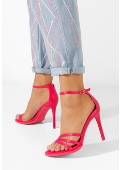 Fuksjowe sandały na szpilce Larina ze sklepu Zapatos w kategorii Sandały damskie - zdjęcie 165298668