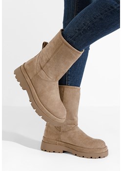 Khaki zimowe buty damskie Tenderly V2 ze sklepu Zapatos w kategorii Śniegowce damskie - zdjęcie 165298806