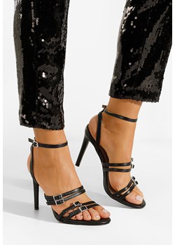 Czarne sandały na szpilce Helina ze sklepu Zapatos w kategorii Sandały damskie - zdjęcie 165299206