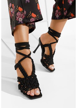 Czarne sandały na szpilce Lilith ze sklepu Zapatos w kategorii Sandały damskie - zdjęcie 165300135