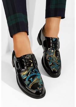 Wielokolorowy oxfordy damskie skórzane Vogue V2 ze sklepu Zapatos w kategorii Półbuty damskie - zdjęcie 165300366