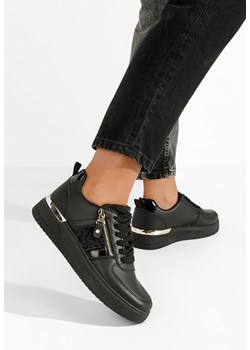 Czarne sneakersy damskie Tenesca ze sklepu Zapatos w kategorii Buty sportowe damskie - zdjęcie 165300529