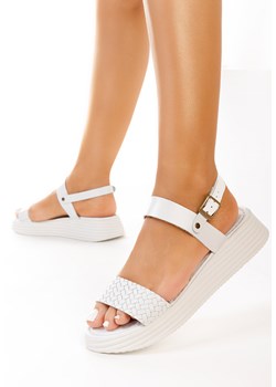Białe sandały skórzane Legoa ze sklepu Zapatos w kategorii Sandały damskie - zdjęcie 165300597