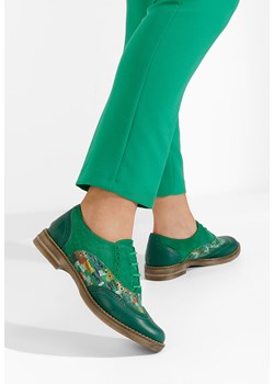 Zielone brogues damskie Emily V2 ze sklepu Zapatos w kategorii Półbuty damskie - zdjęcie 165300936
