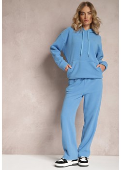 Niebieski 2-częściowy Komplet Ocieplany z Bluzą i Spodniami Enchante ze sklepu Renee odzież w kategorii Dresy damskie - zdjęcie 165304006