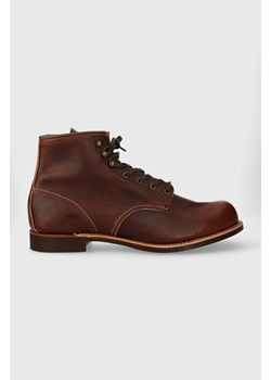 Red Wing buty skórzane Blacksmith męskie kolor brązowy 3340 ze sklepu PRM w kategorii Buty zimowe męskie - zdjęcie 165308619