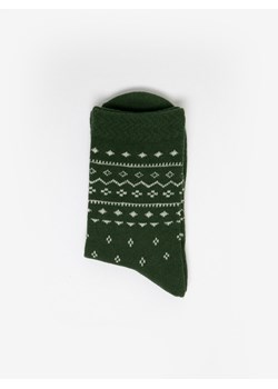 Skarpety damskie bawełniane z wzorem zielone Halia 304 ze sklepu Big Star w kategorii Skarpetki damskie - zdjęcie 165310435