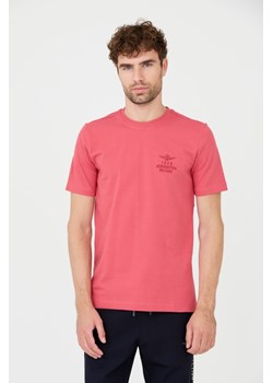 AERONAUTICA MILITARE Różowy t-shirt, Wybierz rozmiar L ze sklepu outfit.pl w kategorii T-shirty męskie - zdjęcie 165311157