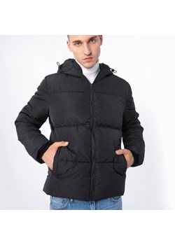 Męska kurtka pikowana z kapturem czarna ze sklepu WITTCHEN w kategorii Kurtki męskie - zdjęcie 165312237